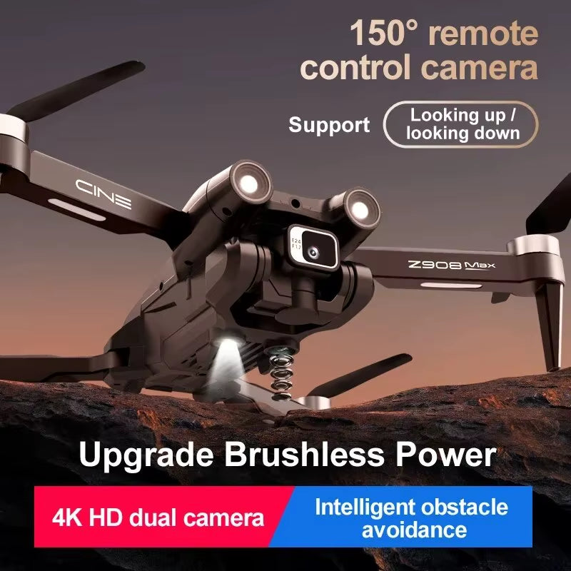 Z908 Pro Max Drone Professional 8K GPS Dual HD Aerial Photography FPV Brushless Obstacle Avoidance Quadcopter 9000M